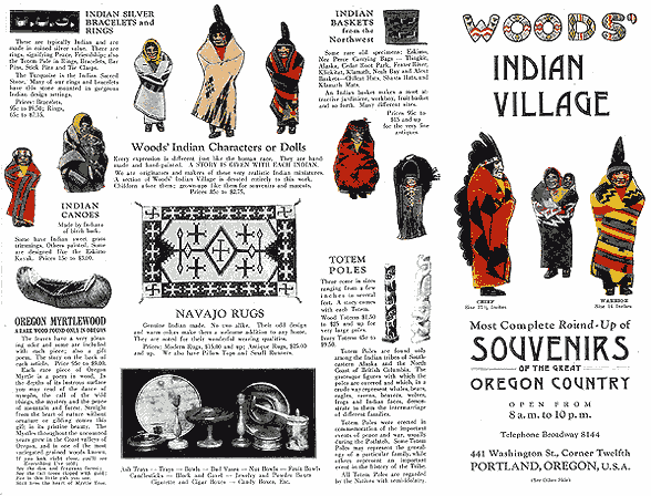 Brochure for Woods' Indian Village